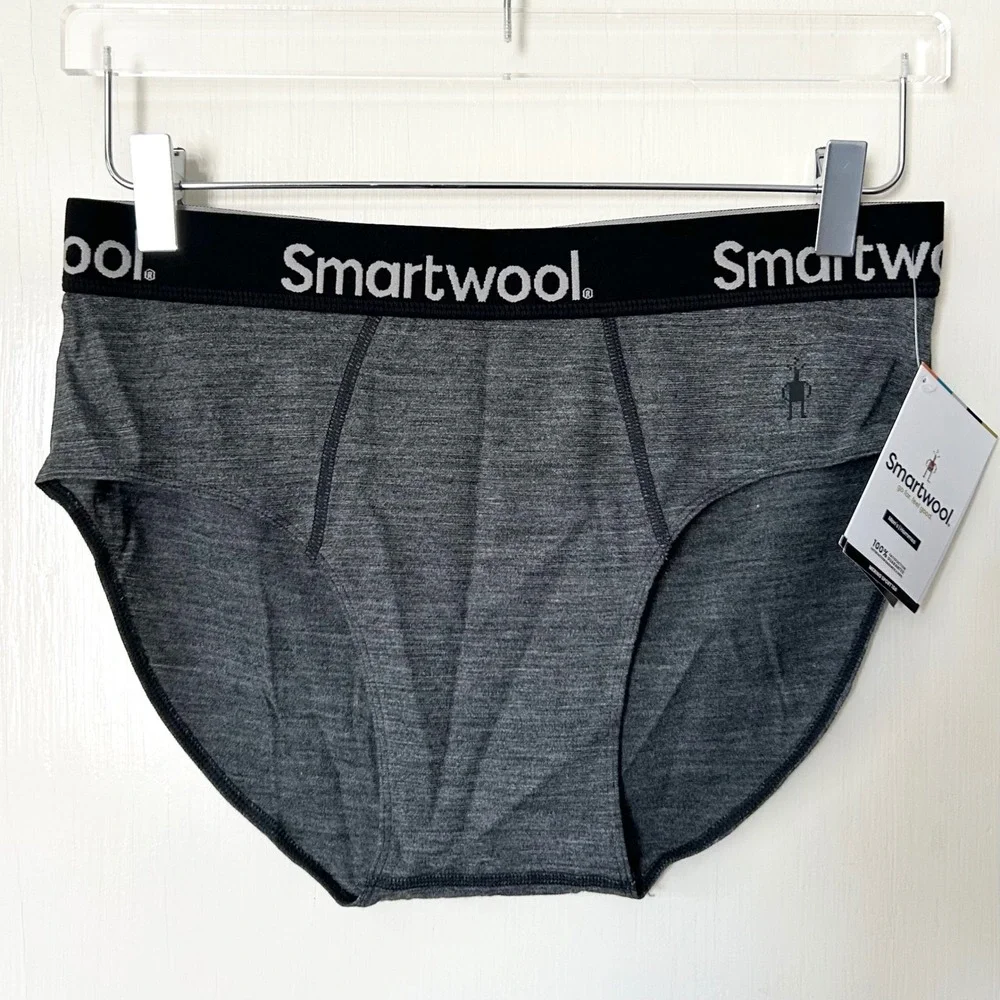 NWT Smartwool Men's MerinoSport 150 Boxer Brief Medium Gray Heather M Base Layer